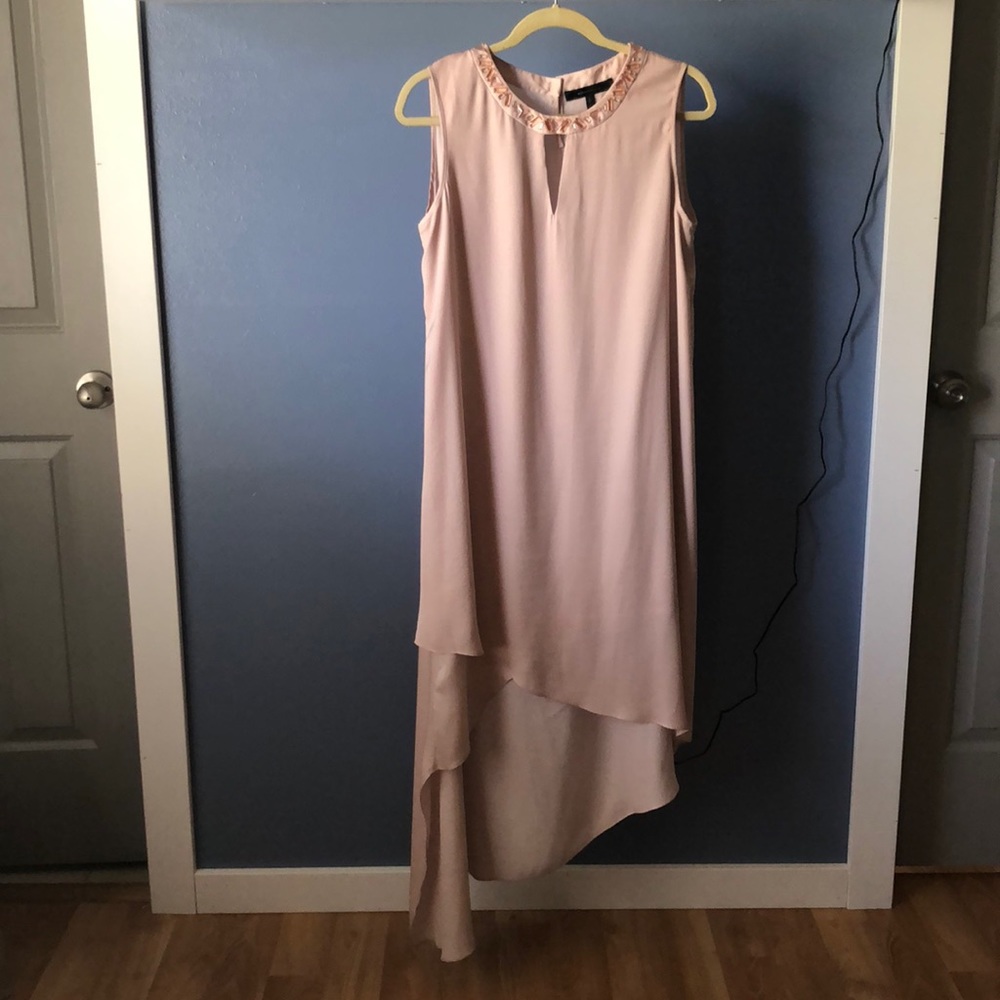 High low, silk dress